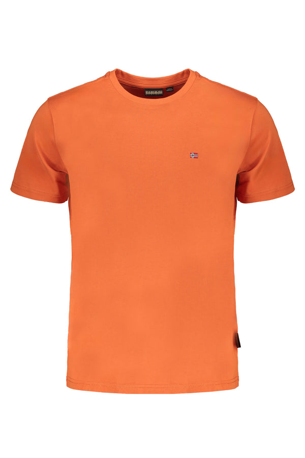 napapijri t-shirt orange à manches courtes pour hommes